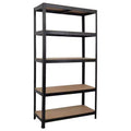 23.6x15.7x47.2 5-Tier Heavy Duty Storage Rack C Adjustable Steel Frame Utility Shelf for Garage/Warehouse/Kitchen (1-Pack)