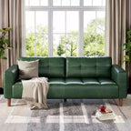 Divano a 3 posti in similpelle Beige/Nero/Blu/Marrone/Verde, larghezza 210,8 cm