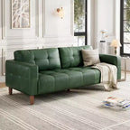 Divano a 3 posti in similpelle Beige/Nero/Blu/Marrone/Verde, larghezza 210,8 cm