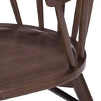 Sedia da pranzo Windsor in legno massello – Biondo / Noce, Senza braccioli, Posti a sedere 1