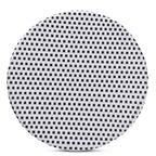 Tavolo da pranzo rotondo in rattan bianco e marrone – Stile bohémien, 4 posti a sedere