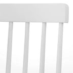 Set tavolo da pranzo rettangolare naturale/bianco, 6 posti, 7 pezzi