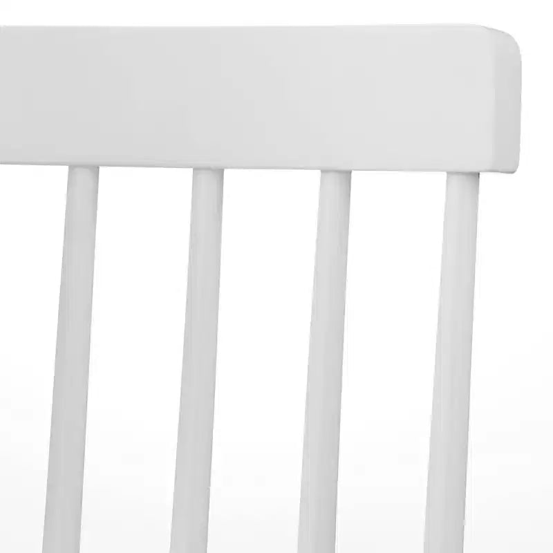 Set tavolo da pranzo rettangolare naturale/bianco, 6 posti, 7 pezzi