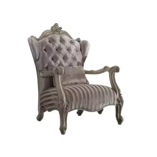 Poltrona reclinabile elettrica in velluto color avorio/bianco osso da 84 cm, 1 posto