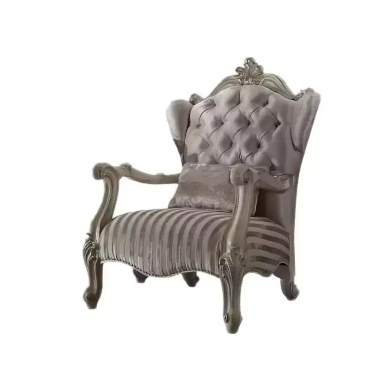 Poltrona reclinabile elettrica in velluto color avorio/bianco osso da 84 cm, 1 posto