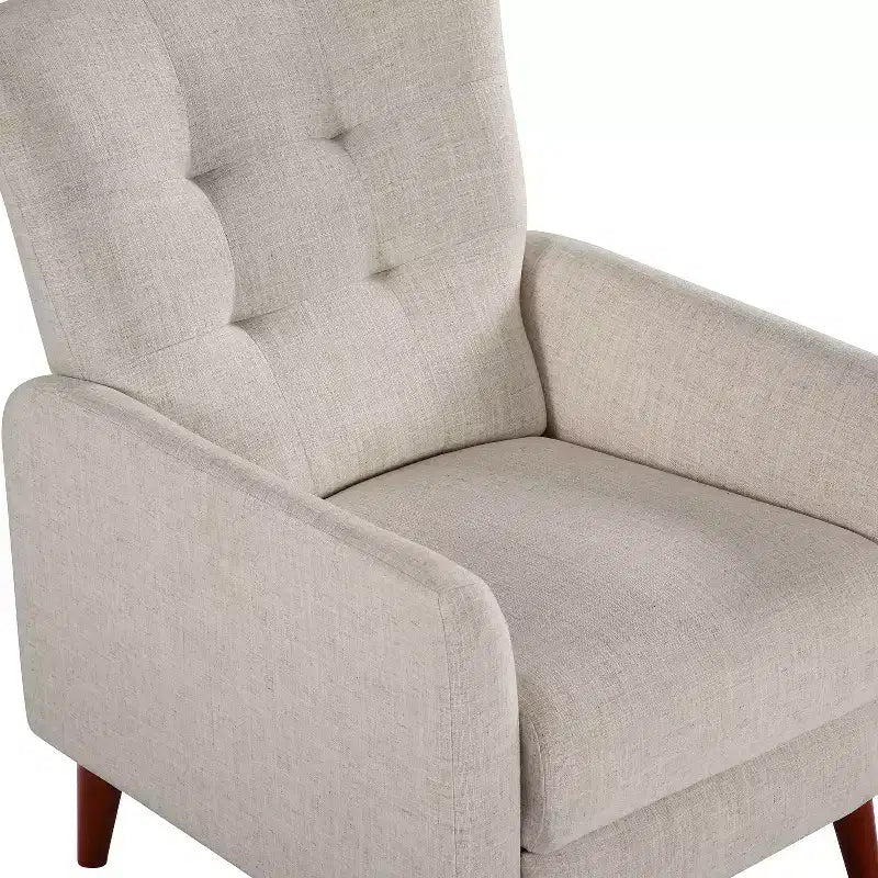 Poltrona reclinabile manuale avorio/senape/blu marino per 1