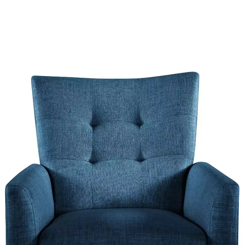 Poltrona reclinabile manuale avorio/senape/blu marino per 1