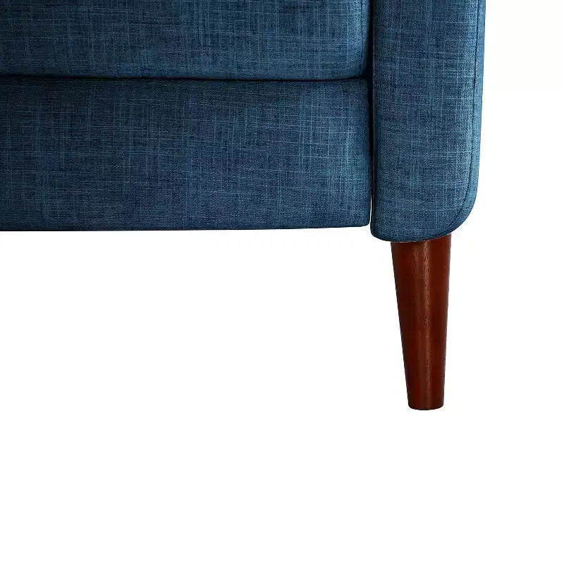 Poltrona reclinabile manuale avorio/senape/blu marino per 1
