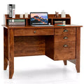 Costway Computer Desk PC Laptop Writing Table Workstation Student Study Furniture Rustic