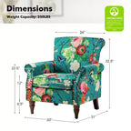Poltrona a pozzetto con rifiniture borchiate, vari colori, set da 2, 1 posto