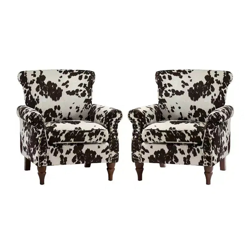 Poltrona a pozzetto con rifiniture borchiate, vari colori, set da 2, 1 posto